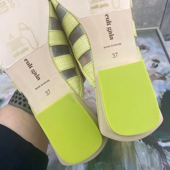 Cult Gaia Femi Mule in Green Size 7/37 New! - Picture 10 of 14